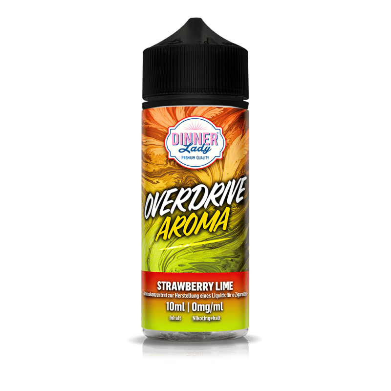 Dinner Lady Overdrive Longfill - Strawberry Lime - 10ml in 120ml Flasche