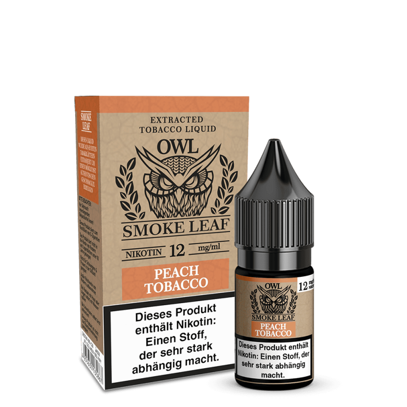 OWL Smoke Leaf Liquid - Peach Tobacco - 10ml 12mg