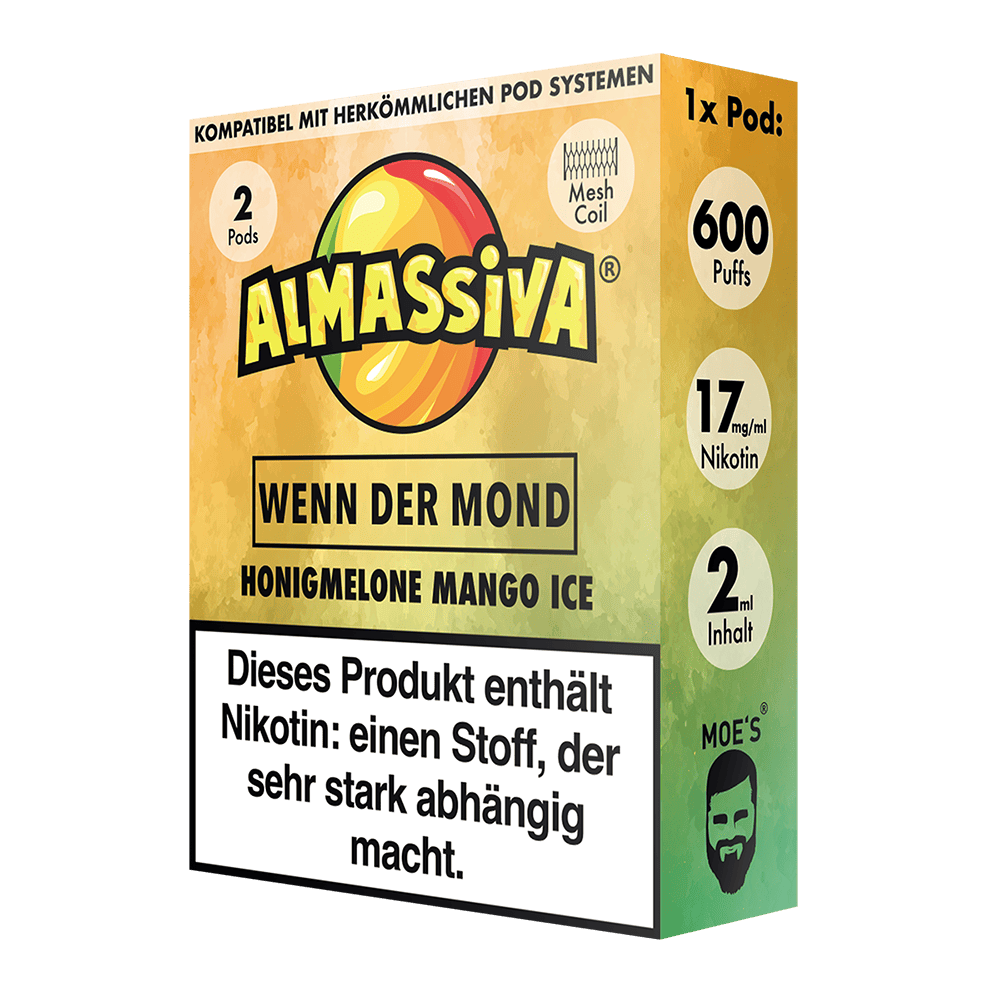 2x Almassiva Einweg Pod - Wenn der Mond - 17mg 2ml