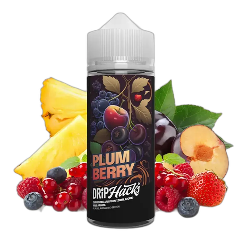 Drip Hacks Longfill - Plum Berry - 10ml Aroma in 120ml Flasche