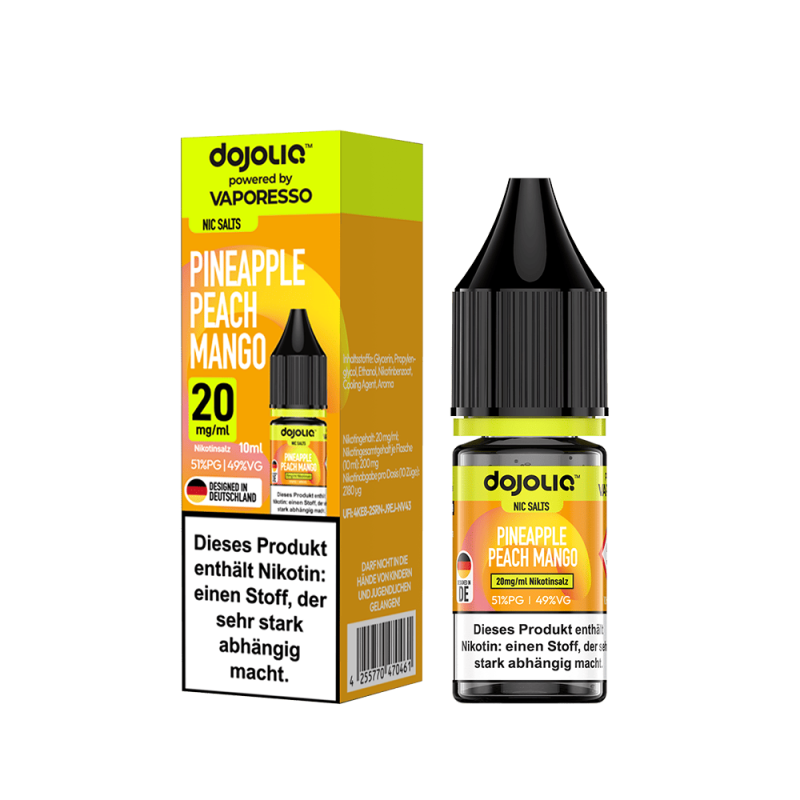 Dojoliq Nikotinsalz - Pineapple Peach Mango - 10ml Liquid 20mg