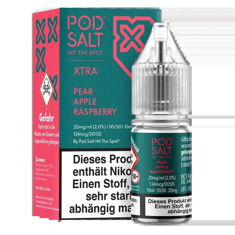 Pod Salt Xtra Nikotinsalz - Pear Apple Raspberry - Liquid 20mg 10ml