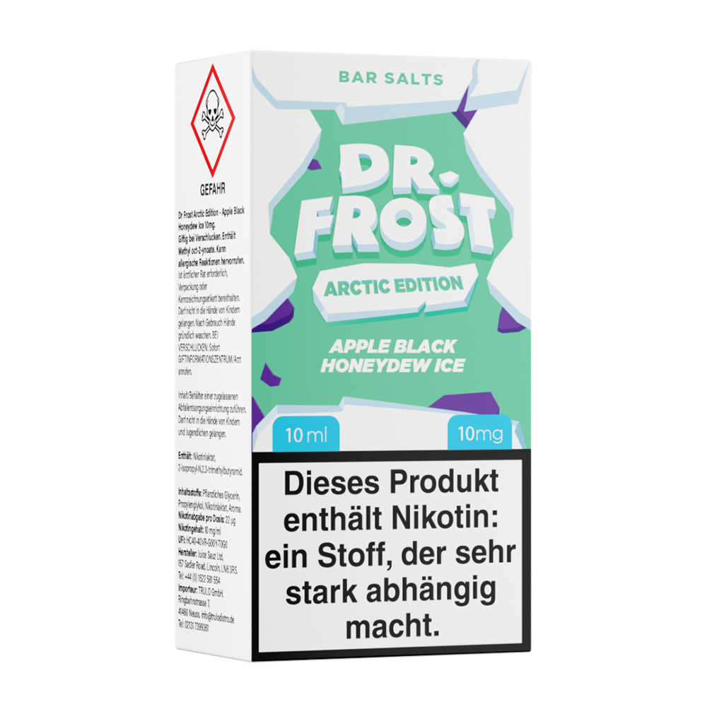 Dr. Frost Nikotinsalz - Apple Black Honeydew Ice - 10ml Flasche