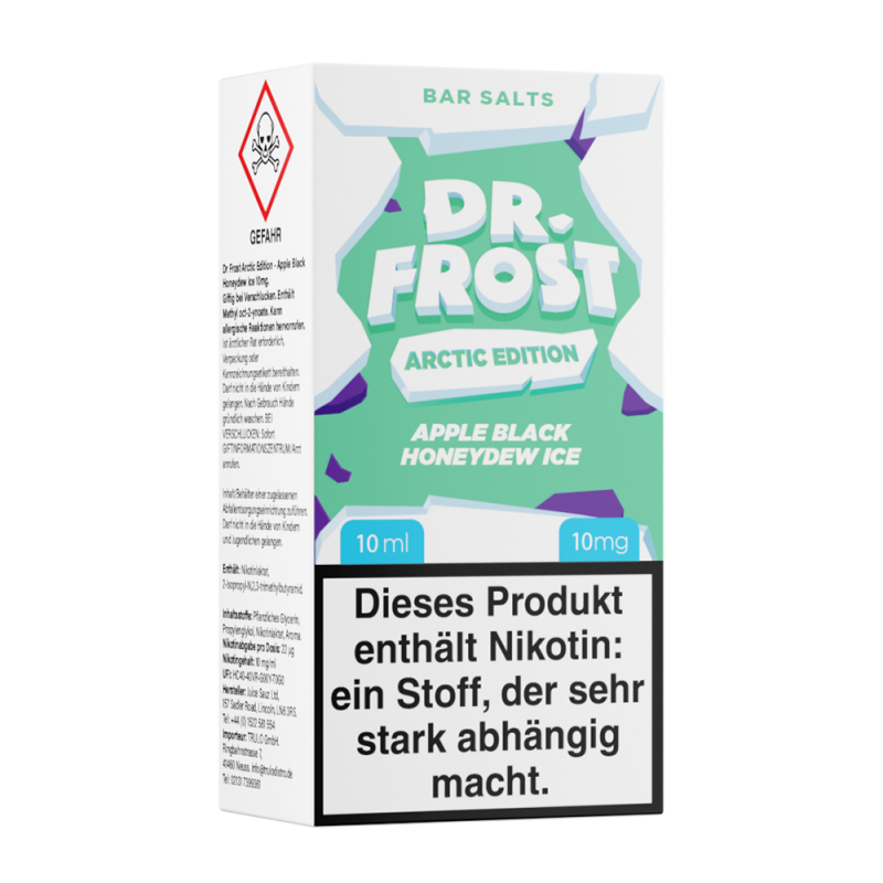 Dr. Frost Nikotinsalz - Apple Black Honeydew Ice - 10ml Flasche