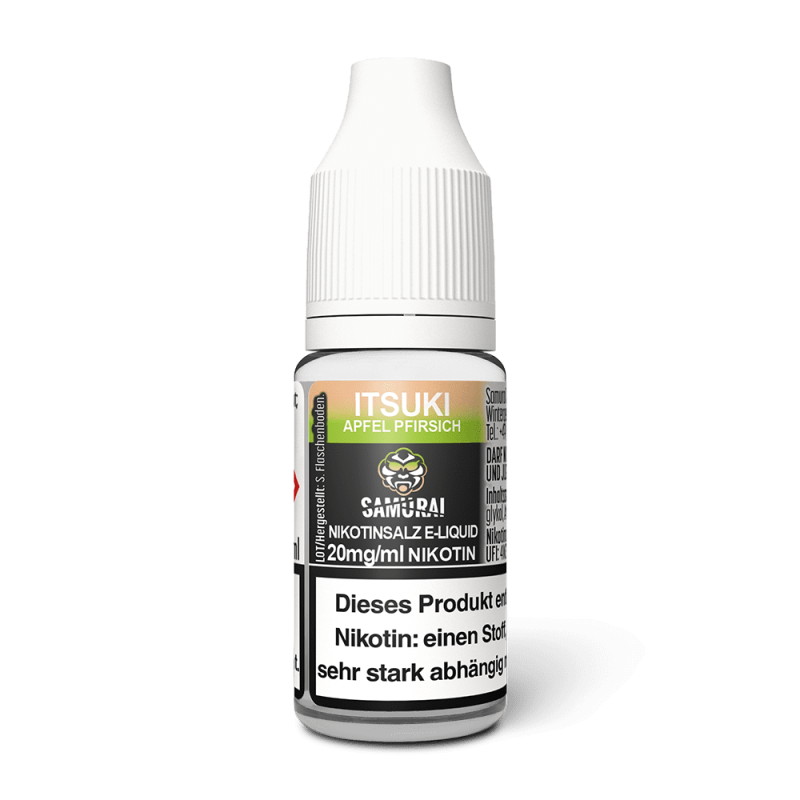 Samurai Nikotinsalz - Itsuki Apfel Pfirsich - Liquid 20mg 10ml