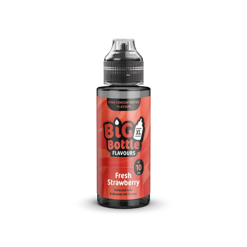 Big Bottle Flavours Longfill - Fresh Strawberry - 10ml Aroma in 120ml Flasche