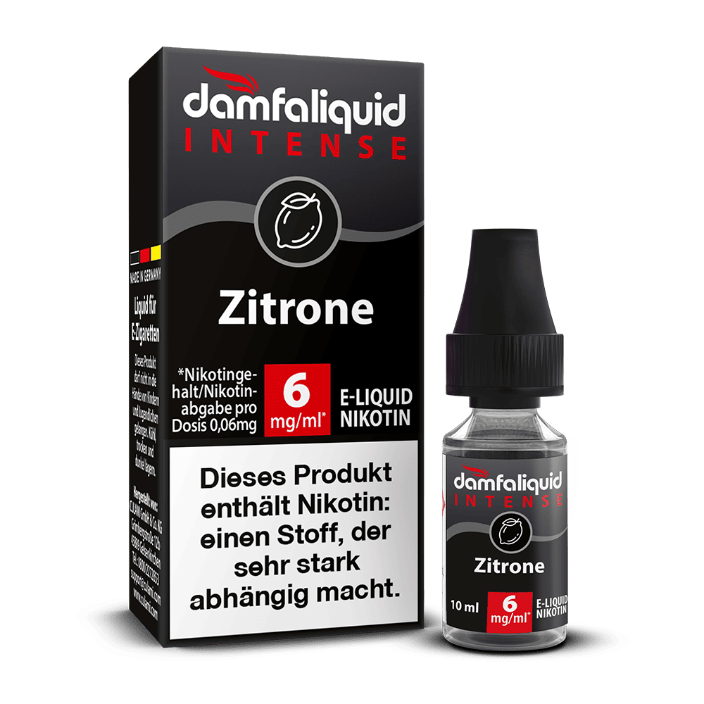 damfaliquid - Zitrone 6mg 10ml INTENSE
