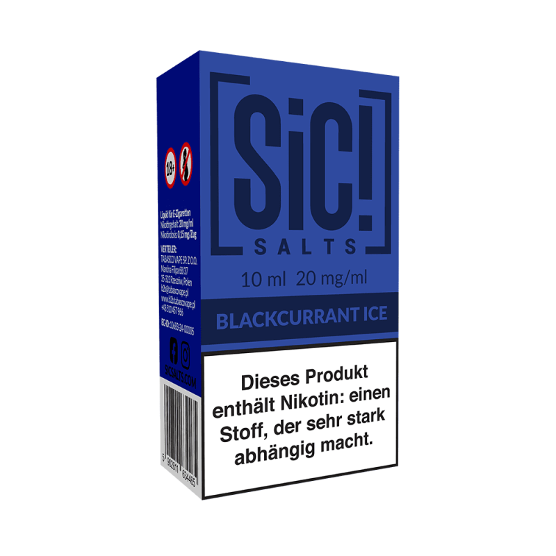 SIC Nikotinsalz - Blackcurrant Ice -10ml Liquid 20mg