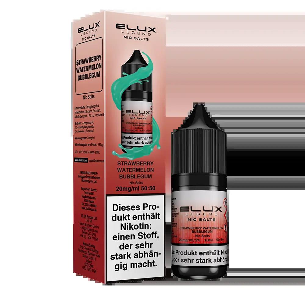 Elux Nikotinsalz - Strawberry Watermelon Bubblegum - Liquid 10mg 10ml