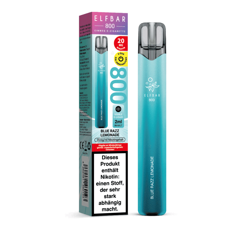 Elfbar 800 Einweg E-Zigarette - Blue Razz Lemonade - 20mg