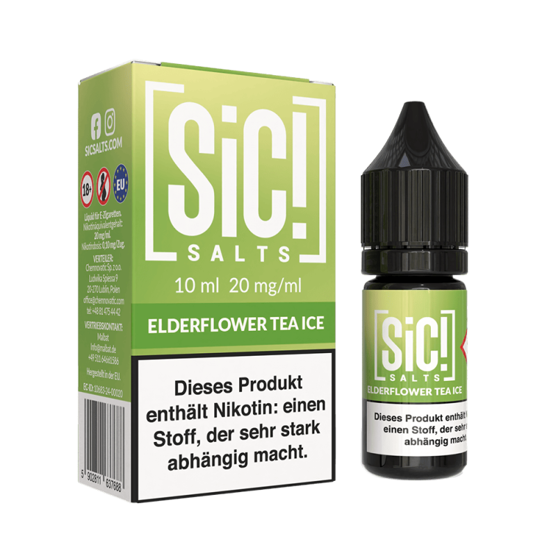 SIC Nikotinsalz - Elderflower Tea Ice -10ml Liquid 20mg