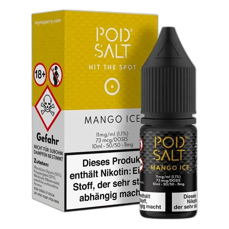 Pod Salt Core Nikotinsalz - Mango Ice - 10ml Liquid