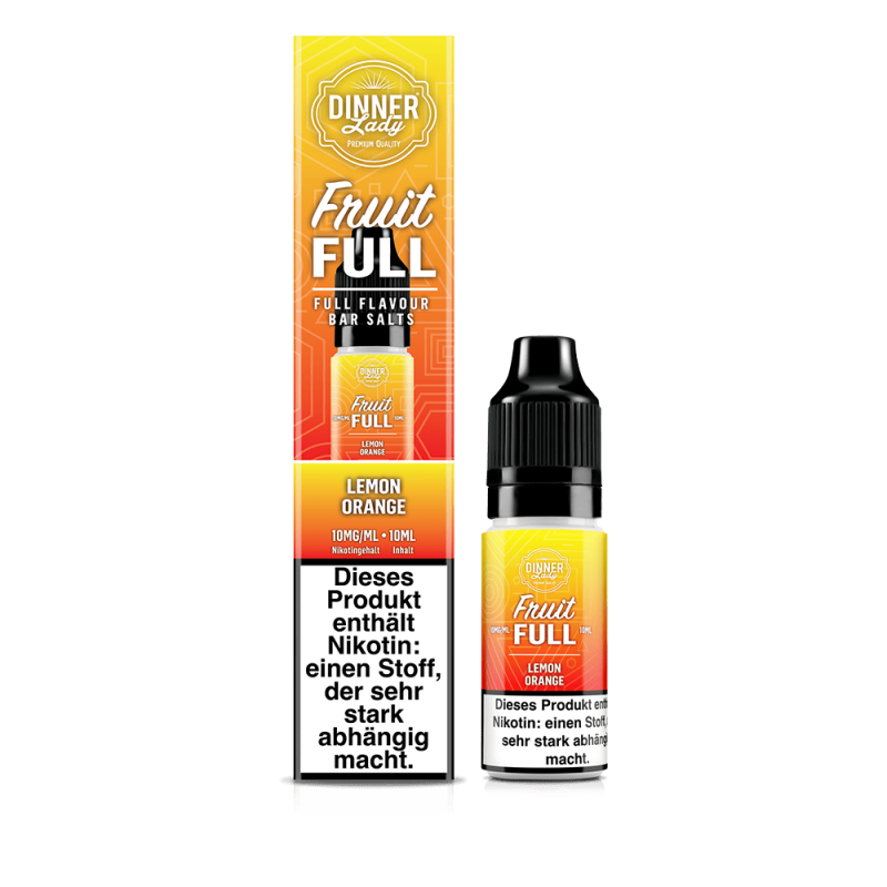 Dinner Lady Fruit Full Nikotinsalz - Lemon Orange - 10ml Liquid 10mg