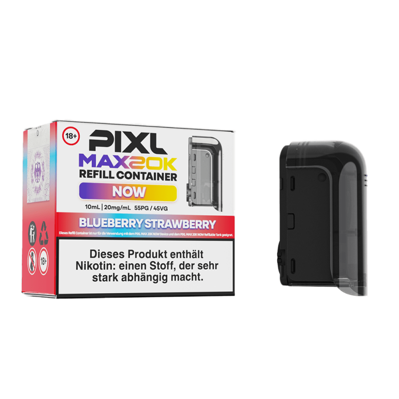 PIXL MAX 20K Einweg Pod - Blueberry Strawberry - 20 mg Nikotinsalz 10ml