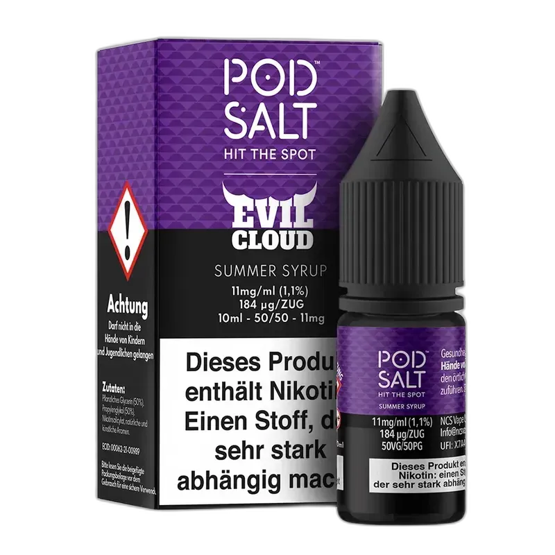 Pod Salt Fusion - Summer Syrup - 10ml Liquid Nikotinsalz 11mg