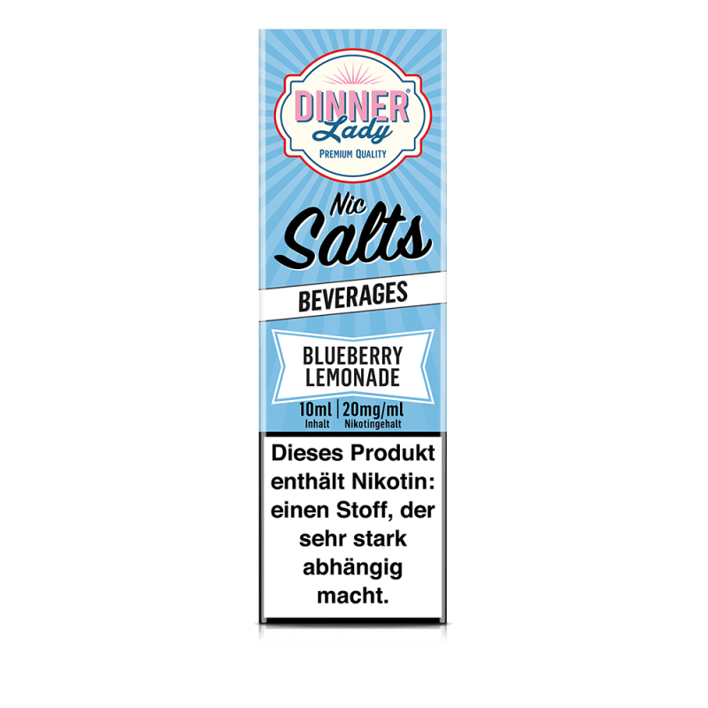 Dinner Lady Nikotinsalz - Blueberry Lemonade - 50/50 10ml Liquid 20mg