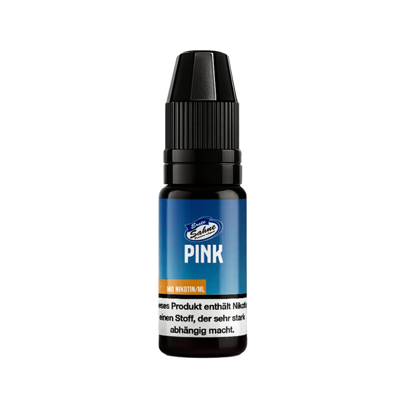 Erste Sahne Liquid - Pink - 10ml, E-Liquid, Vape-Nachfüllflasche, Nikotinhalt, Pink, Fläschchen, E-Liquid, Nikotinhalt, Fläschchen, PINK