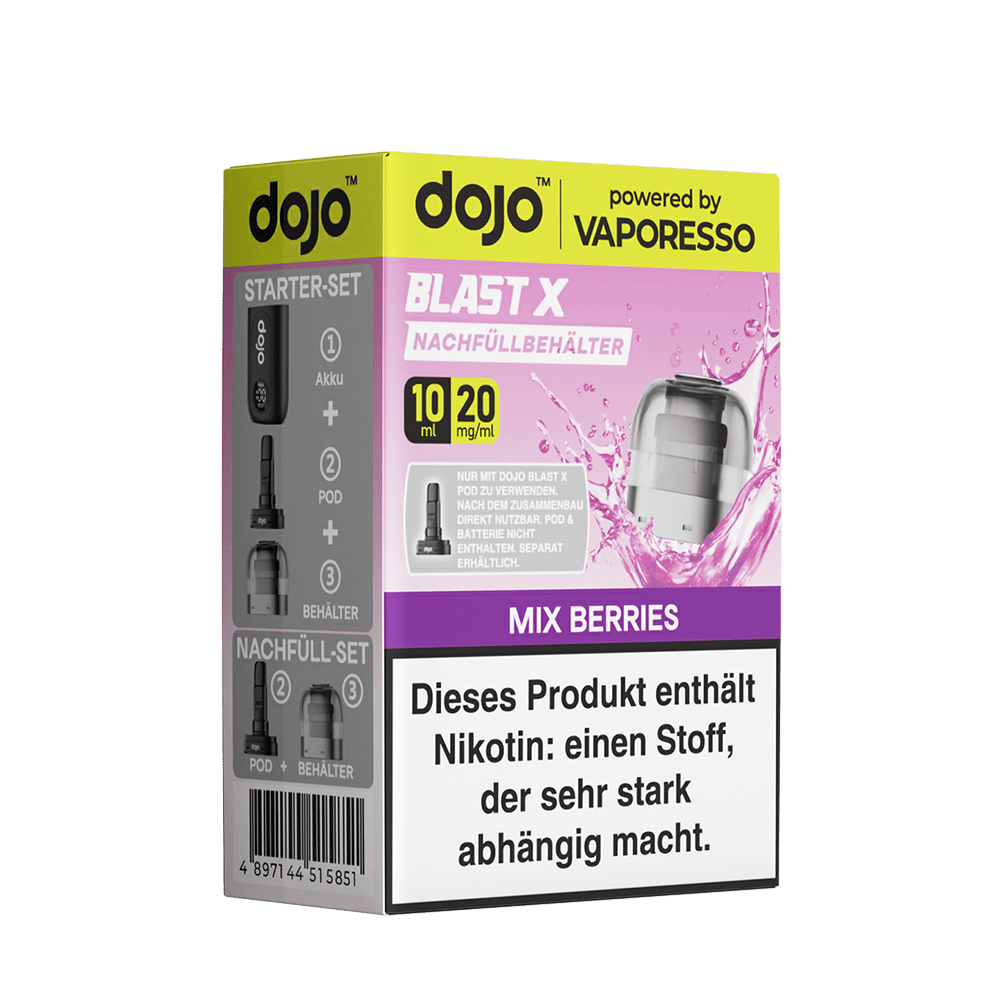 Vaporesso dojo Blast X Pods – Mix Berries – 20mg – 10ml (1 Stück)