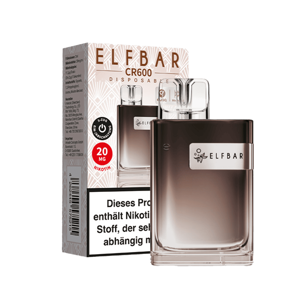 Elfbar CR600 Einweg E-Zigarette - Classic Ice Coffee - 20mg