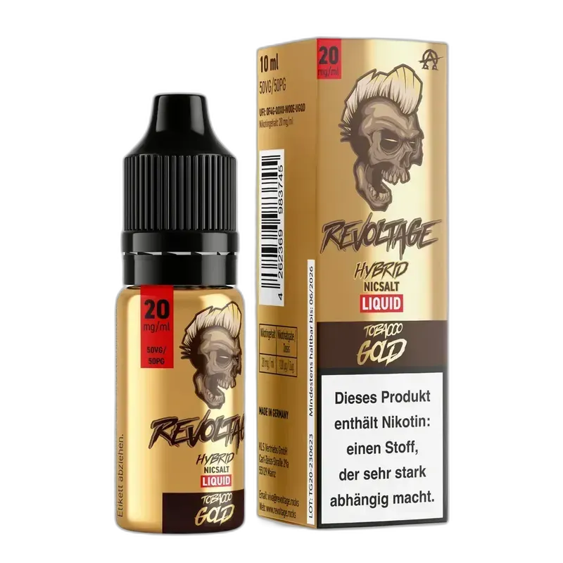 Revoltage Hybrid Nikotinsalz Tobacco Gold 10ml 20mg