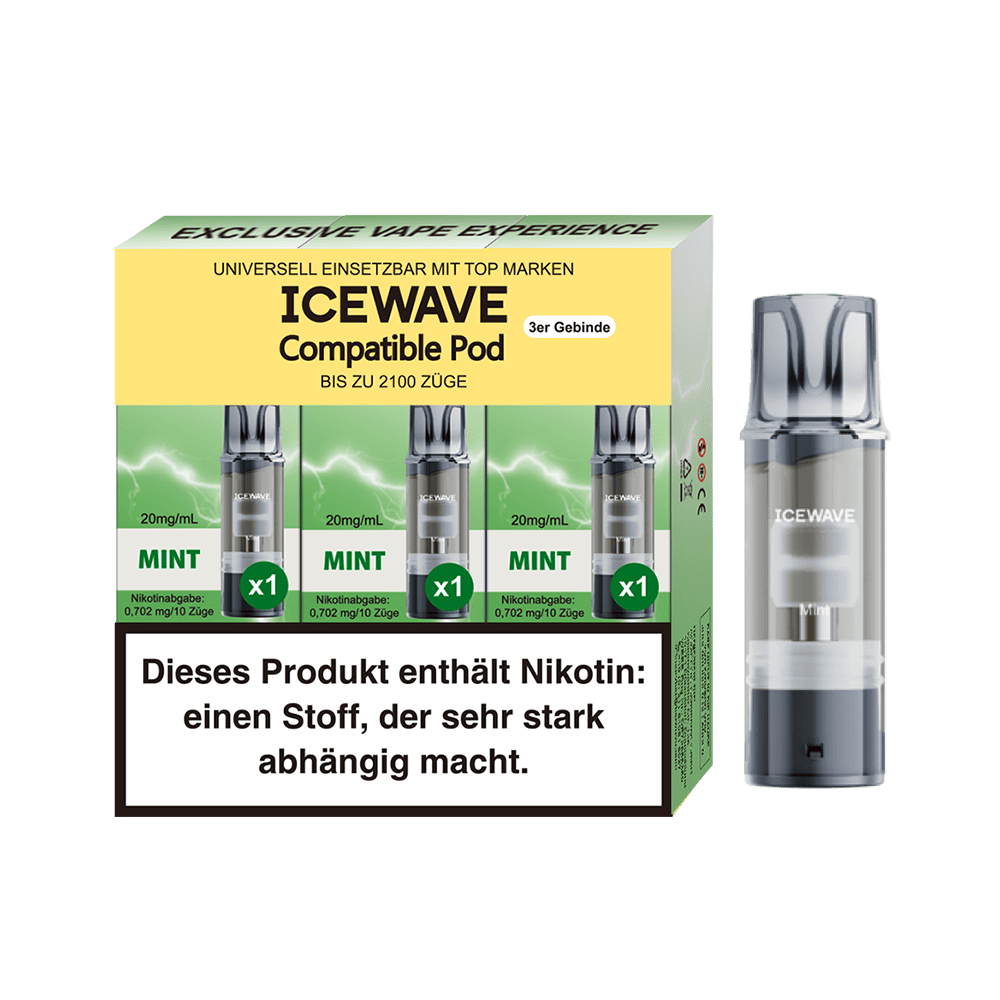 Icewave Pods – Mint – 20mg – 2ml (3 Stück)