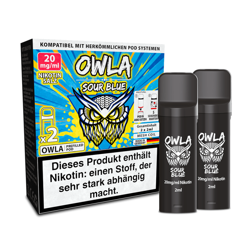OWLA Pods – Sour Blue – 2ml (2 Stück) 20mg