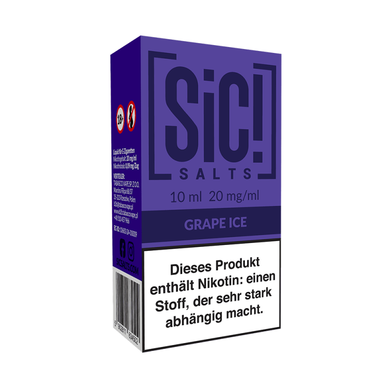 SIC Nikotinsalz - Grape Ice -10ml Liquid 20mg