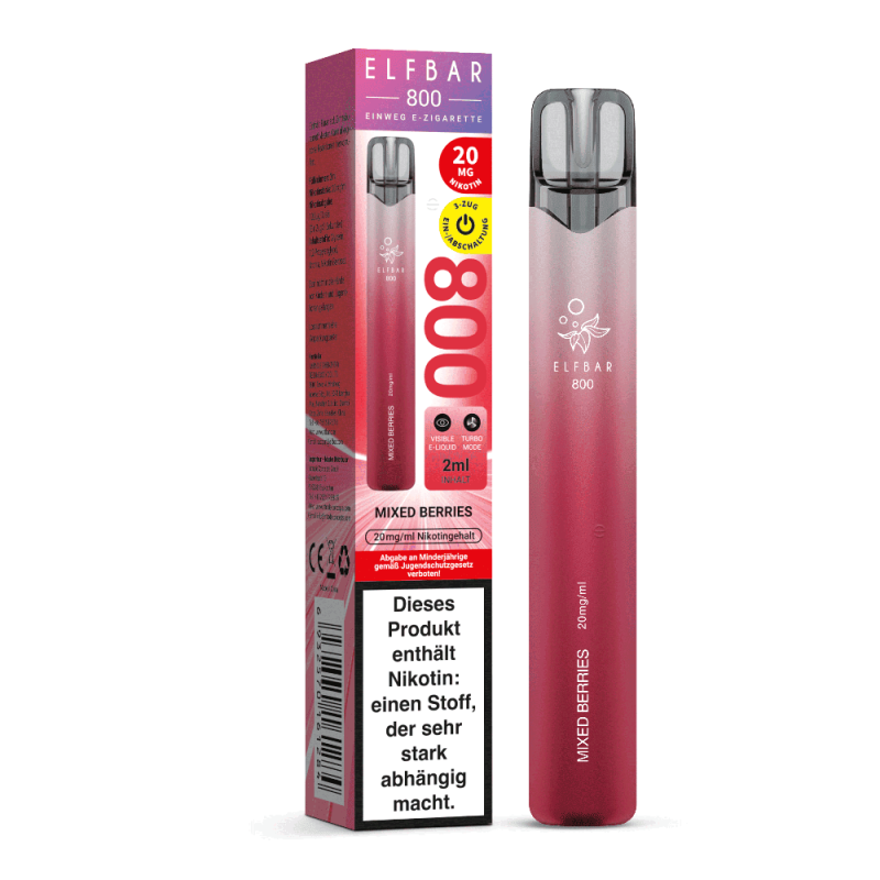Elfbar 800 Einweg E-Zigarette - Mixed Berries - 20mg