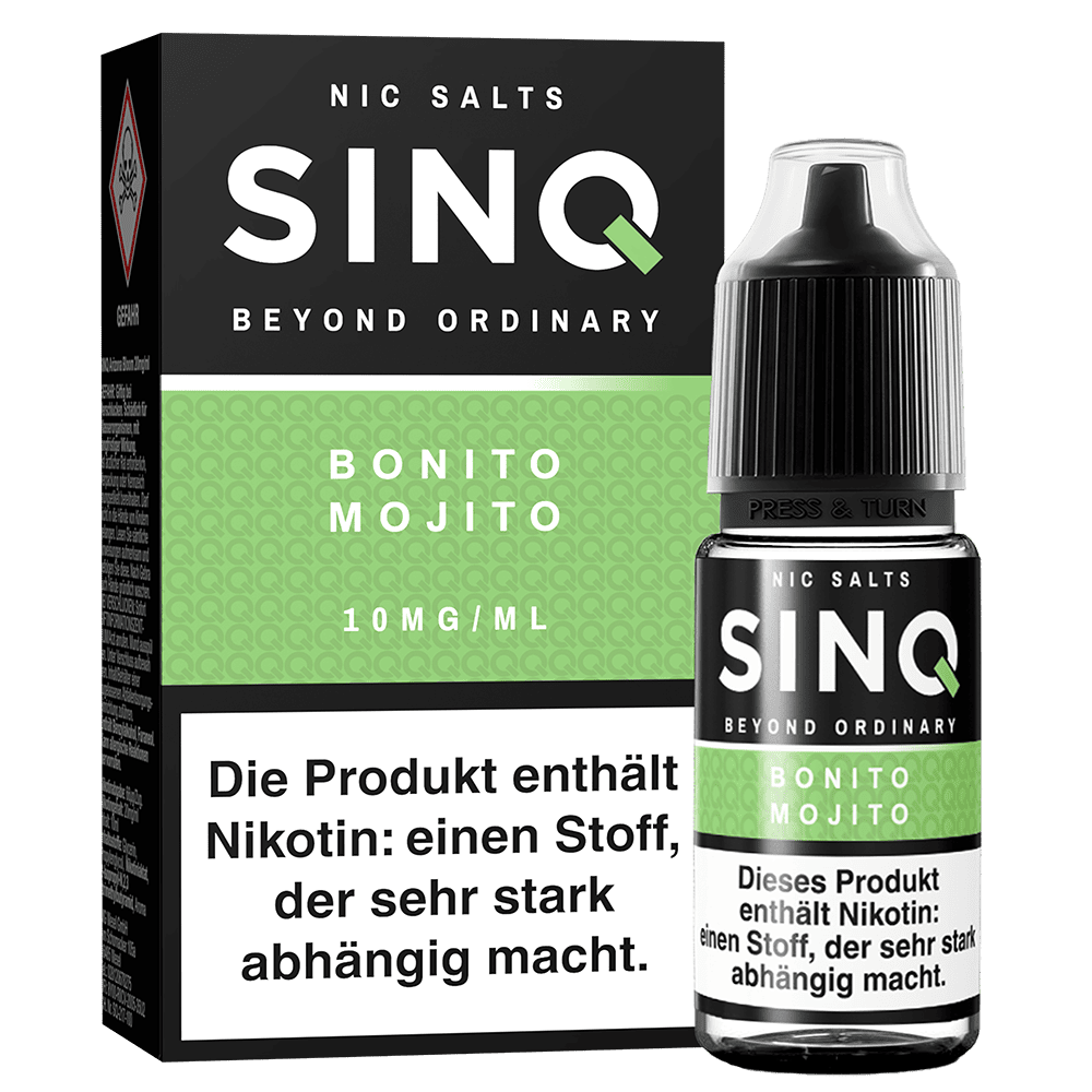 SINQ Nikotinsalz - Bonito Mojito - 10ml Liquid 10mg