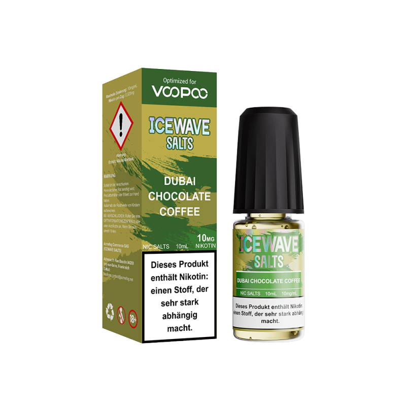 Icewave Nikotinsalz - Dubay Chocolate Coffee - 10ml Liquid