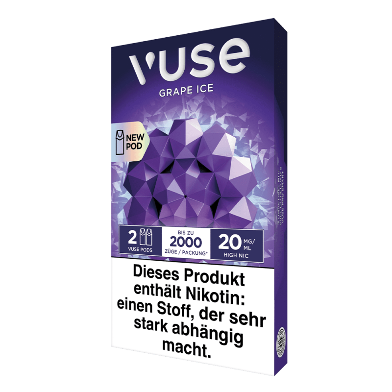 2x Vuse Pod Grape Ice Nic Salts 20mg
