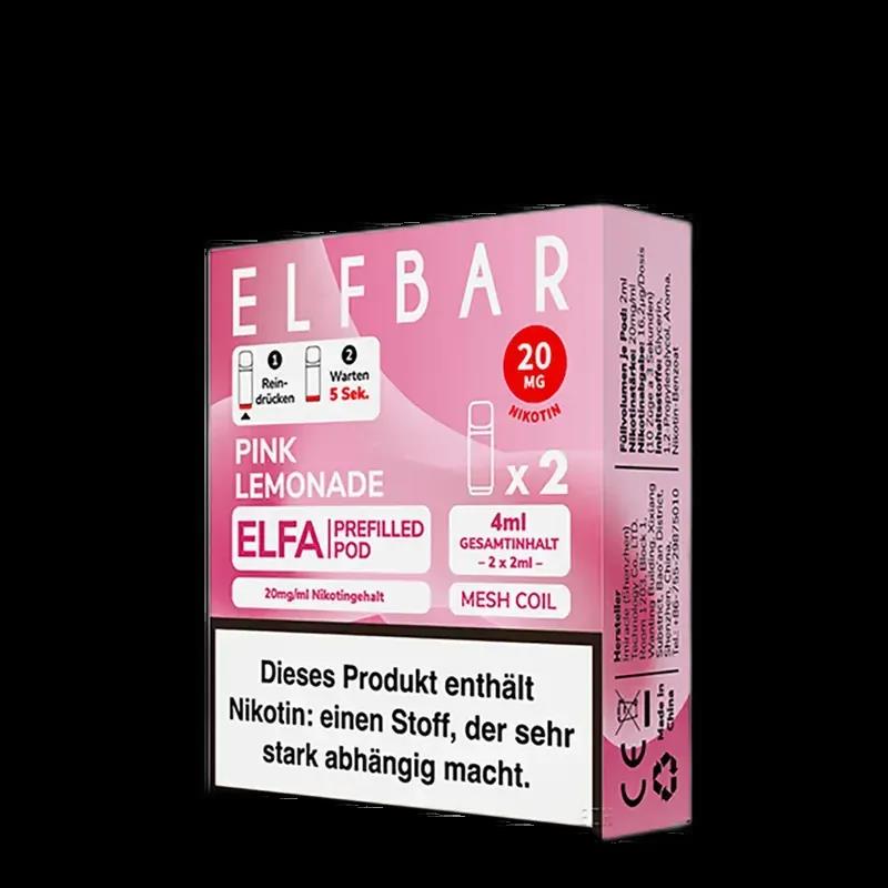 2x Elfbar Elfa Einweg Pod - Pink Lemonade - 20mg Nikotinsalz 2ml